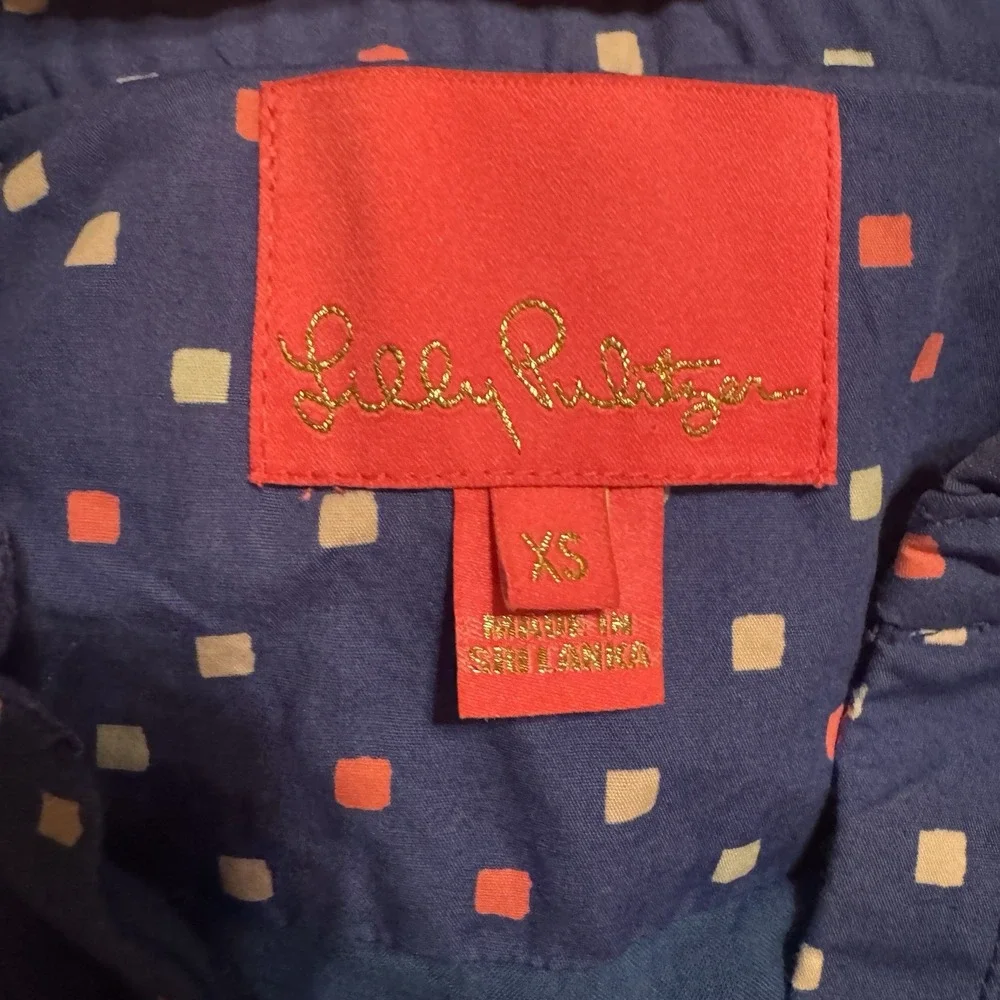 Lilly Pulitzer Womens Novella Cotton Poplin Swing Dress XS Borealis Blue‎ - Picture 4 of 8